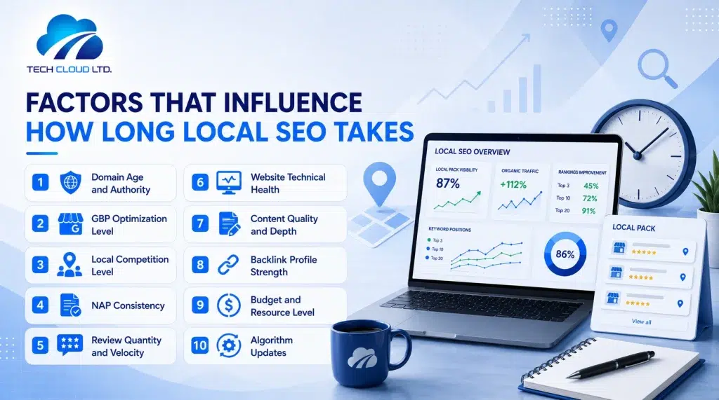 factors that influence how long local seo takes