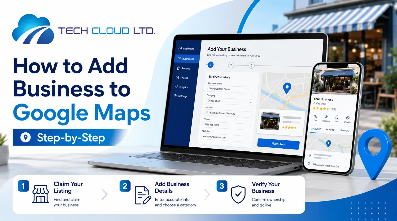 how to add business to google maps