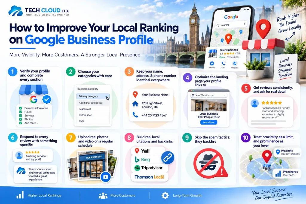 10 ways to improve your local ranking on google business profile