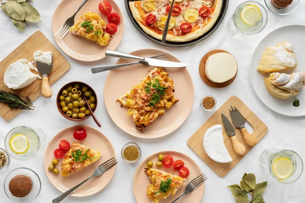 Delicious foods Flat lay photography idea - Tech Cloud Ltd