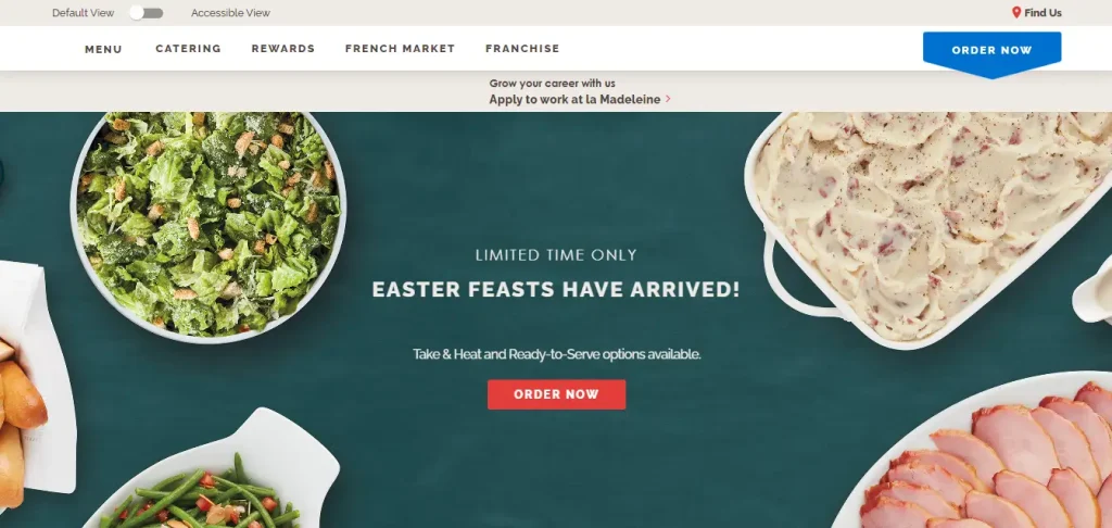 La Madeleine Website - Tech Cloud Ltd