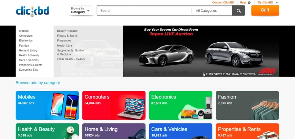 Clickbd the earliest e-commerce sites in Bangladesh - Tech Cloud Ltd