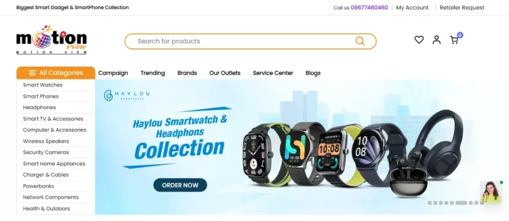 Motionview is a smart gadgets and tech items ecommerce site - Tech Cloud Ltd