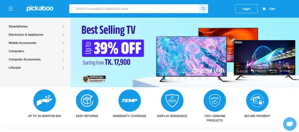 Pickaboo is an e-commerce store based in Dhaka, Bangladesh - Tech Cloud Ltd