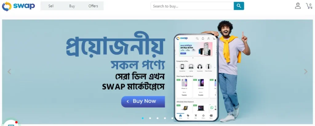 SWAP is a unique platform combines e-commerce and re-commerce in Bangladesh - Tech Cloud Ltd