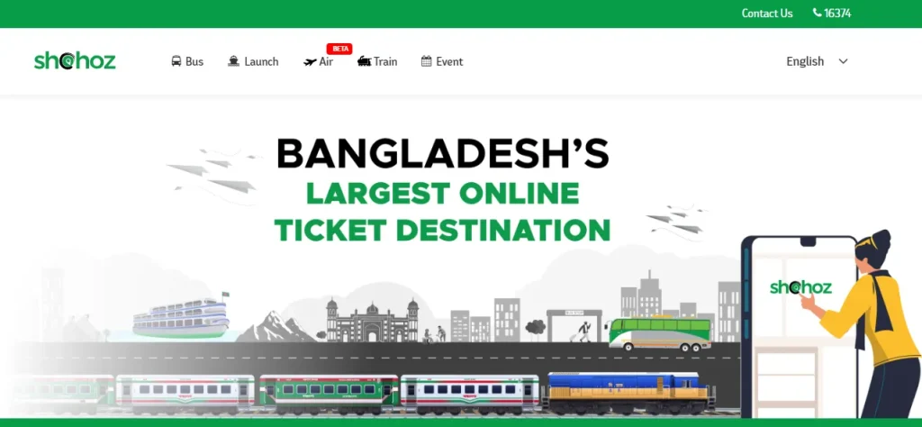 Shohoz is the best ticketing services in Bangladesh - Tech Cloud Ltd