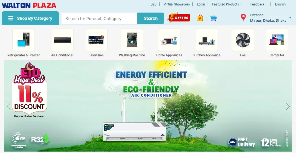 Waltonplaza.com is a largest electronic goods and service provider in Bangladesh - Tech Cloud Ltd