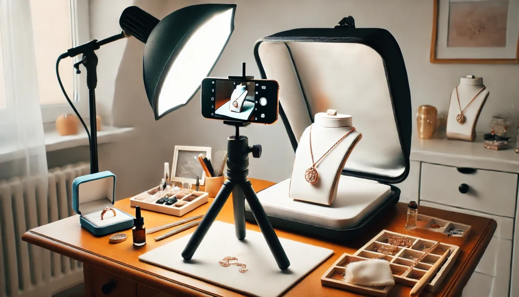 How to prepare jewelry for phone photography