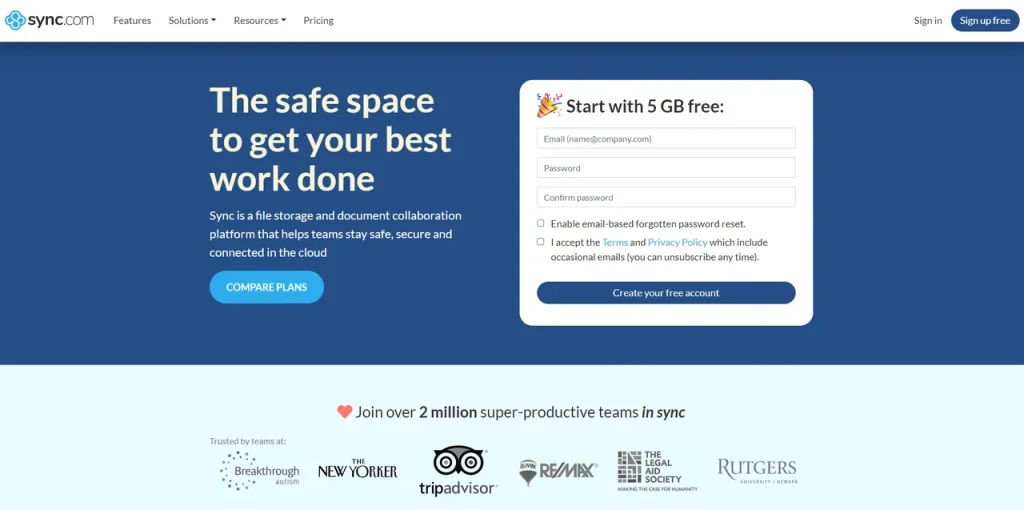 Sync is one of the cloud storage - Tech Cloud Ltd