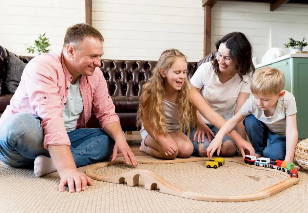 Family photoshoot while playing games - Tech Cloud Ltd
