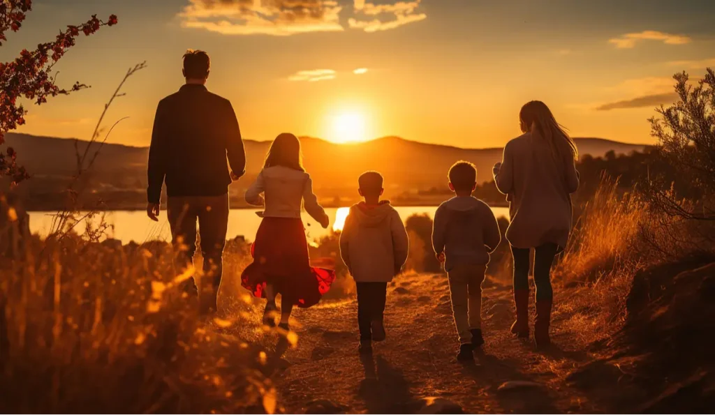 Silhouettes family photoshoot ideas - Tech Cloud Ltd