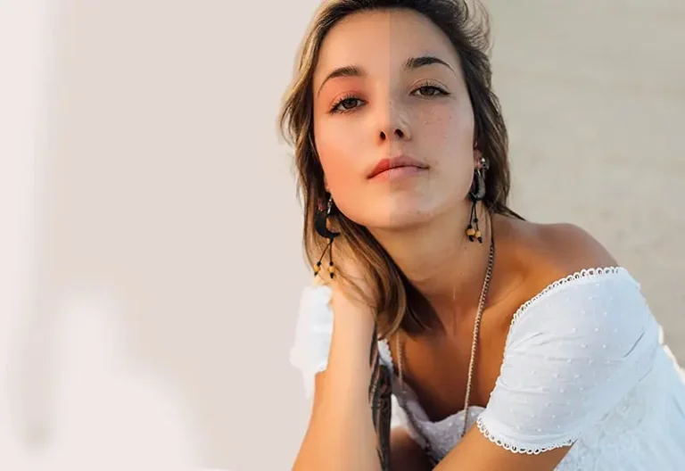 A retouched image of a girl showcasing the photo retouching service offered as part of professional image post-production services